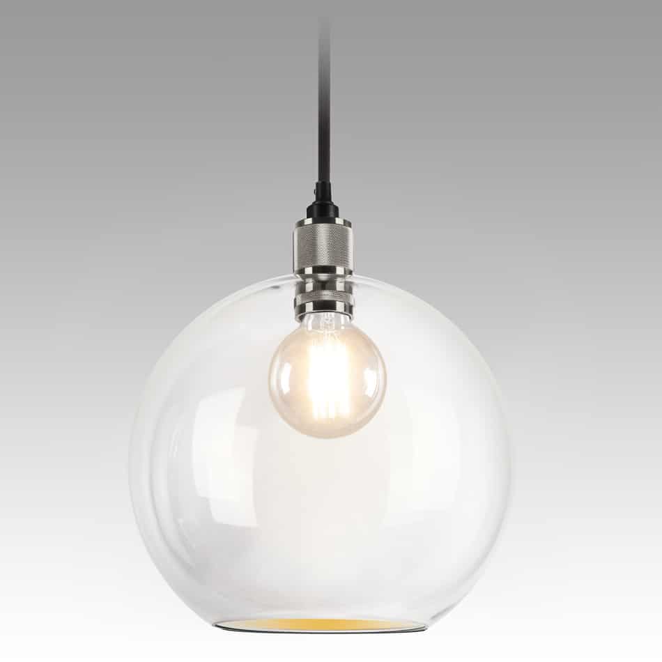 Esfera Deluxe Pendant 300 (clear/chrome) - Noozi